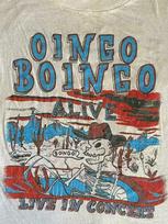 Oingo Boingo Band Live In Concert White T-Shirt Cotton Unisex S