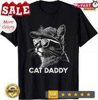 2025/Funny Best Cat Dad Ever Tee Father's Day 2024 Cat Dad T-Shirt XL