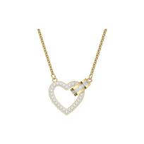 Swarovski Exquisite Heart Shape Pendant Necklace Women's Gold 5636449 auksas