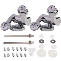 Soft Closing Toilet Seat Hinge Replacement Parts with Rust Resistant Zinc Alloy Material Suitable for Most Toilet Seat Types