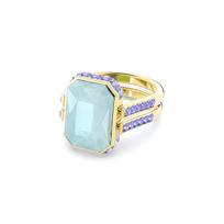 Swarovski Orbita octagonal cut exquisite ring for women blue 58 mėlyna