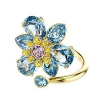 Swarovski Idyllia Flower Design Crystal Ring Women's Blue 5709031 mėlyna