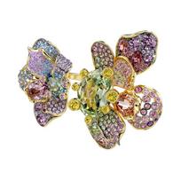 Swarovski ldyllia split into two design crystal ring for women multi-color 5721593 ruda