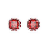 Swarovski Birthstone July birthstone square cut earrings women's red 5661959 raudona