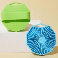 Soft Silicone Exfoliating Brush Cleanser Manual Body Cleansing Scrubber Shower Gentle Massage Bath Brush Bathroom Accessorie onesize
