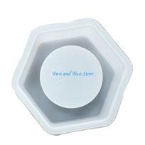 HX6F Silicone Mold for Hexagonal Holders Unique and Holder Creating Moulds for Craft Enthusiasts CN