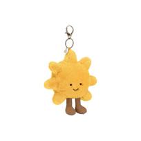 JELLYCAT Fun Items Series Sun Bag Charm Yellow Doll Plush Pendant 14cm Height Box Not Included