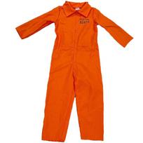 Unisex Oranžinis Kalinio Kostiumas Berniukams Ir Mergaitėms Puikiai Tinka Helovino Šventėms Number Prisoner,L
