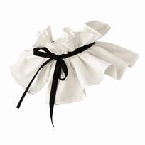 Lace Up Faux Ruffled Shawl Ruff High Neck Pleated Retro Fake Stand Collar  Shirt or Dress Style B
