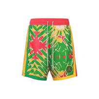 Jordan Basketball Shorts Men's Track Red/Lucky Green/Deep Sulfur Moderate Straight Fit Pants CK9528-631 L