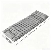 Thickened Camping Inflatable Mattress Portable Inflatable  Sleeping Pad Air Mat  Backpacking pilka