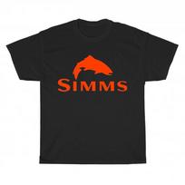Nauji SIMMS Žvejybos Logotipo Unisex Marškinėliai Juokingi Dydis S iki 5XL XXL red