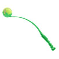Dog Ball Launcher, Tennis Ball Thrower for Dogs, Pet Fetch Toy with Ball, Hands-Free Dog Toys for Outdoor Exercise žalia