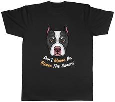 Bully XL Pitbull Mens T-Shirt Don't Blame Me, Blame the Humans Tee Gift M