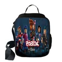 Adjustable Shoulder Strap Roblox Insulated Lunch Bag For Children A
