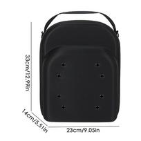 33X23X14CM Waterproof Hard EVA Hat Carrier, Baseball Cap Storage Case with Shoulder Strap & Carabiner, Protective Travel Box