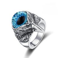 2026 Gem Ring Men's Jewelry Devil's Eye Eagle Premium Sense Niche Ring No. 7