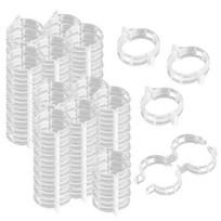 Augalų spaustukai Atramos daugkartinio naudojimo plastiko jungtys Tvirtinimas vynmedžių pomidorų stiebų skiepijimas Daržovės Sodo ir sodo įrankiai 50PCS balta