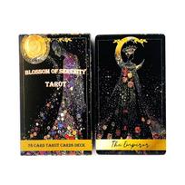 Blossom of Serenity Tarot Cards A 78 Deck English Version Unique Art Design Tarot Deck Party Playing Cards Board Games