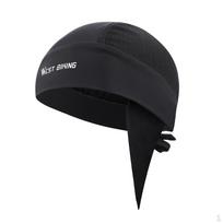 Cycling Skull Helmet Liner Hat Headband Balaclava Motorcycle juoda