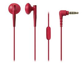 Audio-Technica Dynamic Semi-Open Earphones for Smartphones (Red) ATH-C200IS-RD