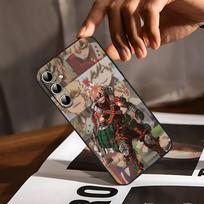Bakugo My Hero Academia Phone Case For Samsung Galaxy S24/S25/S22/S30/Note20/Lite/Ultra/5G/Plus/FE Soft Black S22plus5G