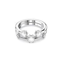 Swarovski Constella Round Cut Set Ring Women's Silver Silver 60 sidabras