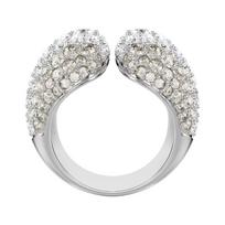 Swarovski Sublima Pave Design Ring Women's White 5701574 balta
