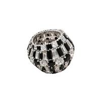 Swarovski Personalized Fashion Ring Women's Black Black 58 juoda