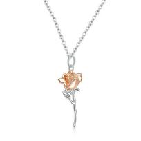 Barbie necklace Original design of graceful roses with high-end temperament. Original debut. Ins style love confession exquisite gift ZJYXL-YS-119 sidabras