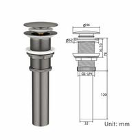 Push-Button Control Basin Drain Plug Bathroom Replacement Accessories  Easy Installation