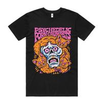 NAUJIENA! Psichodeliniai Porn Crumpets Juodi Medvilniniai Marškinėliai S-5XL Unisex L48 XXXL