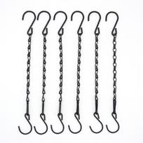 10Pcs Twisted Double Hook Hanging Baskets Chains Durable Adjustable Plant Hanging Chains 25cm with S-Hooks