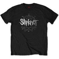 Men's Slipknot Logo Star (Diamante) Slim Fit T-shirt Large Black L