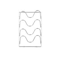 Iron Pot Lid Storage Rack Wall Hanging Pan Cover Storage Holder  Cabinet Silver 3 Layers