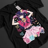 Oshi No Ko Marškinėliai Ai Hoshino Marškinėliai Aqua Marškinėliai Kana Arima Viršutinė dalis Ruby Anime Marškinėliai M