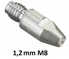 Kontaktinis antgalis CuCrZr M8x30x10 1,2mm, Binzel