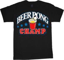 Mens Graphic Tees Beer Pong Champ T-shirt Clothing Apparel S