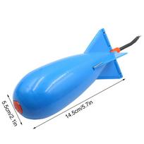 Carp Fishing Tackle Rocket Shape Spod Fishing Feeders Carp Bait Traps Large Rockets Shape Fishing Feeder Floating Bait Container mėlyna