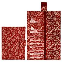 Cotton Tool Storage Bag Knitting Needles Bag Red Organizer Bag for Crochet Hooks Knitting Bag Sewing Accessories Storage Bag as show