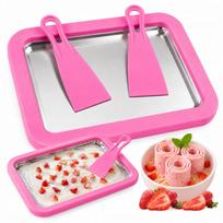 Thai Ice Cream Making Mold Tray Machine With Spatulas