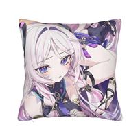 Genshin Impact Citlali Game Pillowcase Printing Polyester Cushion Cover Decorations Throw Pillow Case Cover Bed Zippered 40*40Cm Peach skin 18*18(CM)-1Pcs