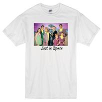 LOST IN SPACE JUNE LOCKHART BILLY MUMY RETRO SCI-FI 1960'S TV SHOW WHITE T-shirt Tops Tees Unisex 4XL