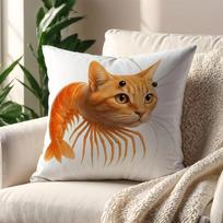 Italian B-Brainrot Animals Meme Cushion Cover For Pillow Printing Sofa Decoration Home Car Room Coffee Office Nordic Simplicity Peach skin 18*18(CM)-1Pcs