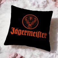 Brand J-Jagermeister Cushion Cover Premium Comfort Reversible Pillow Cove -Two In One Design For Any Room & Car Interior Peach skin 18*18(CM)-1Pcs