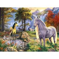 Diamond Painting Horse Full Round Drill 5D Diy Diamond Embroidery Animal Rhinestones Picture Full Round Mosaic Home Decoration Full Round 20x30CM