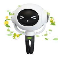 Automobilio oro ventiliacijos oro gaiviklis | Mielas astronautas difuzorius | Animacinio veidą keičiančio balzamo gabalėlio ornamentas Automobilio aromaterapijos reikmenys balta