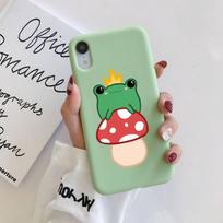 Cottagecore Varlė Grybas Kawaii Telefono Dėklas Minkštas Vientisos Spalvos skirtas iPhone 11 12 13 mini pro XS MAX 8 7 6 6S Plus X XR 12 or 12 pro
