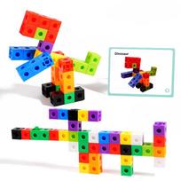 Magic Cube Puzzle Building Blocks Montessori Rainbow DIY Assembling Blocks Bricks Kindergarten Educational Color Recognition Y5284YY-