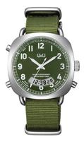 Citizen 5 ATM Water Green Q&Q Watch, Resistant, Analog-Digi, A38A-003PK, žalia